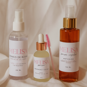 Pack Melisa Tónico de Rosas + Serum pestañas y cejas + Serum capilar OFERTA!